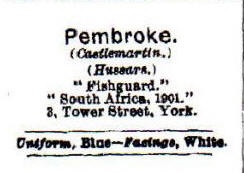 Pembroke Yeomanry Capbadge