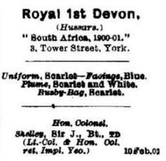 Royal 1st Devon AL 1918