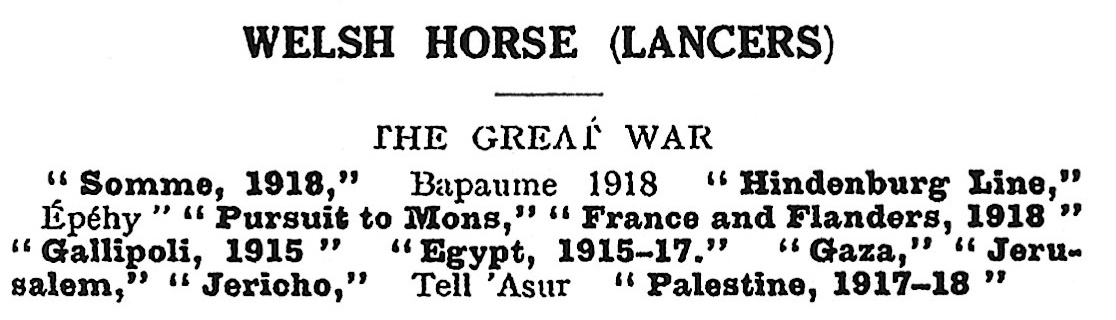 welsh-horse-yeomanry-battle-honours